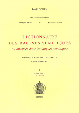 Carte Dictionnaire des racines semitiques Fascicule 6 E. Peters