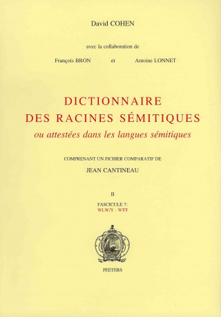 Kniha Dictionnaire des racines semitiques Fascicule 7 D. Cohen