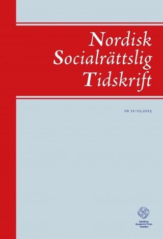 Carte Nordisk Socialrättslig Tidskrift 11-12, 2015 Lotta Vahlne Westerhäll