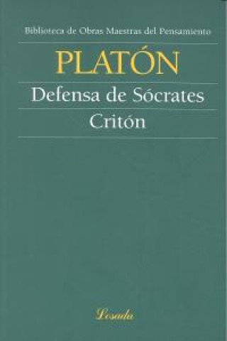 Knjiga DEFENSA DE SOCRATES Platón