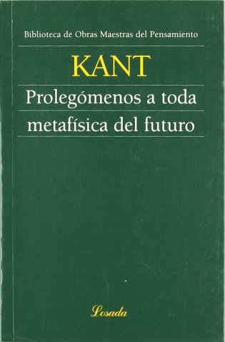 Kniha PROLEGOMENOS A TODA METAFISICA IMMANUEL KANT