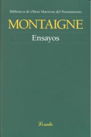 Kniha ENSAYOS MONTAIGNE 