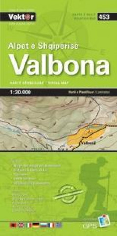 Nyomtatványok Valbona Wanderkarte 1 : 30 000 GPS 