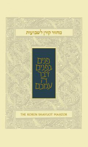 Kniha Koren Shavuot Mahzor, Ashkenaz, Standard, Hardcover Jonathan Sacks