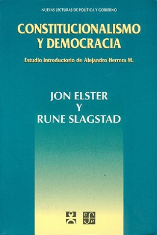 Book Constitucionalismo y Democracia Jon Elster
