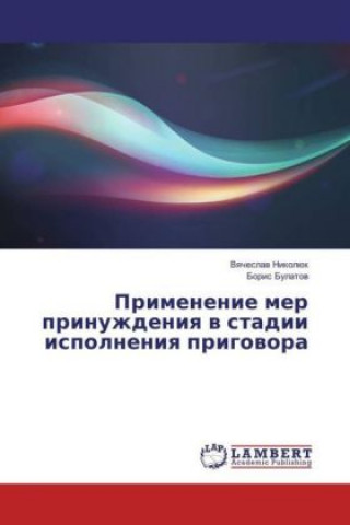 Kniha Primenenie mer prinuzhdeniya v stadii ispolneniya prigovora Vyacheslav Nikoljuk