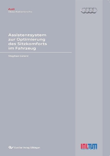 Kniha Assistenzsystem zur Optimierung des Sitzkomforts im Fahrzeug Stephan Lorenz