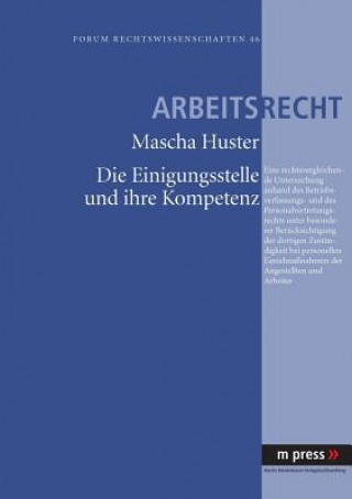 Könyv Einigungsstelle Und Ihre Kompetenz Mascha Huster
