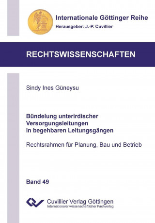 Książka Bündelung unterirdischer Versorgungsleitungen in begehbaren Leitungsgängen (Band 49). Rechtsrahmen für Planung, Bau und Betrieb Sindy Ines Güneysu