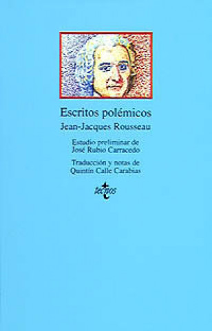 Carte Escritos polémicos Jean-Jacques Rousseau