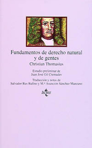 Kniha Fundamentos de derecho natural y de gentes Christian Thomasius