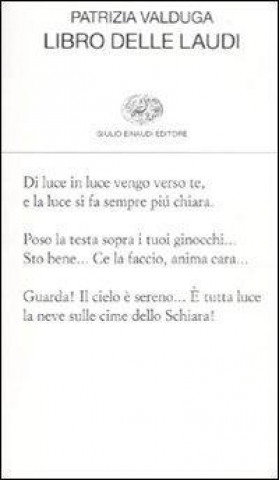 Knjiga Libro delle laudi Patrizia Valduga
