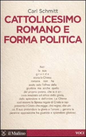 Книга Cattolicesimo romano e forma politica Carl Schmitt
