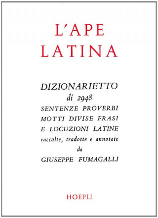 Book L'ape latina Giuseppe Fumagalli