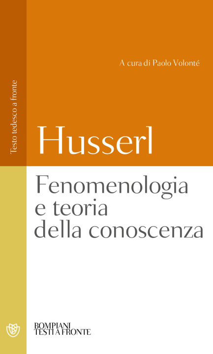 Kniha Fenomenologia e teoria della conoscenza. Testo tedesco a fronte 