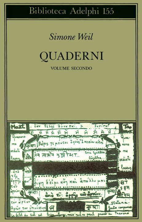 Kniha Quaderni Simone Weil