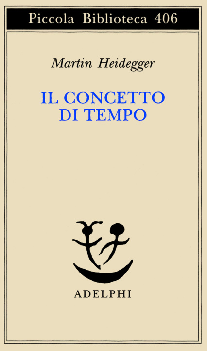 Buch Il concetto di tempo Martin Heidegger