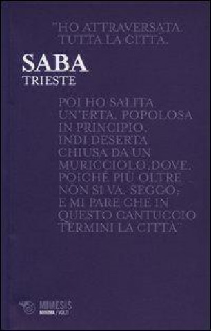 Kniha Trieste Umberto Saba