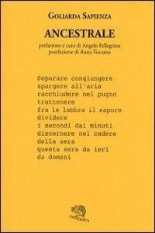 Kniha Ancestrale Goliarda Sapienza