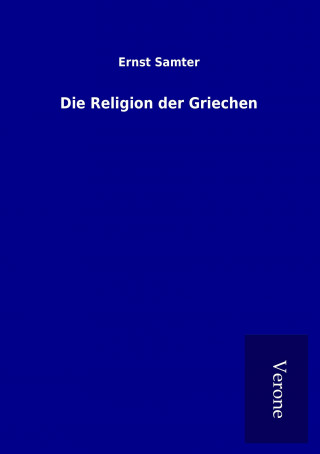 Libro Die Religion der Griechen Ernst Samter