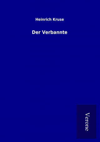 Livre Der Verbannte Heinrich Kruse