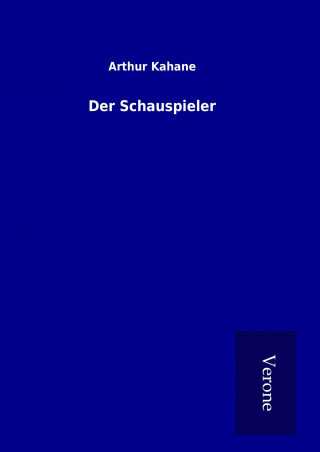 Livro Der Schauspieler Arthur Kahane