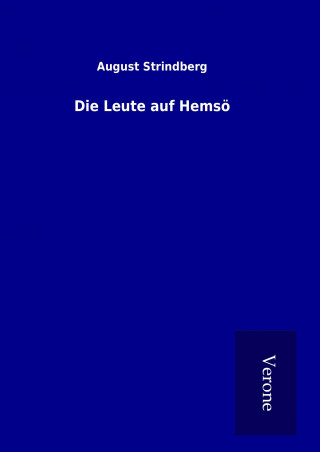 Kniha Die Leute auf Hemsö August Strindberg