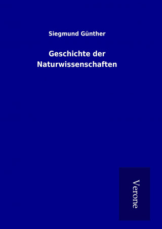 Book Geschichte der Naturwissenschaften Siegmund Günther