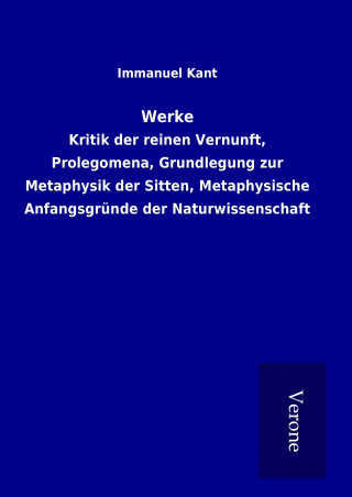 Knjiga Werke Immanuel Kant