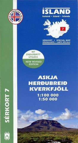 Printed items Island Serkort 07 Herdubreid - Askja 1 : 100 000 