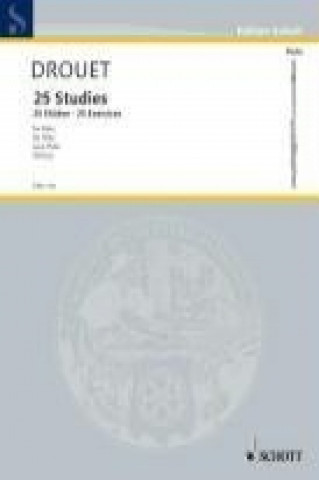 Knjiga 25 Studies / 25 Etüden / 25 Exercises Louis Drouet