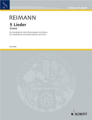 Book Fünf Lieder Aribert Reimann