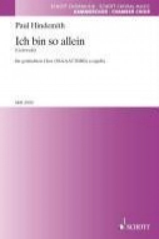 Libro Ich bin so allein Paul Hindemith