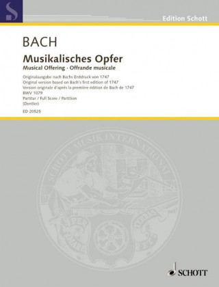 Carte Musikalisches Opfer Johann Sebastian Bach