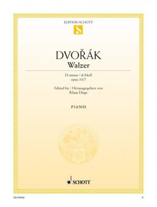 Könyv Walzer d-Moll. Klavier. Antonín Dvorák