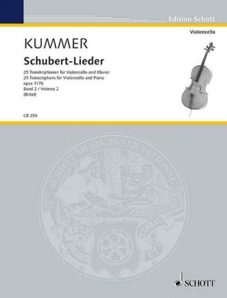 Książka Schubert-Lieder 02. Violoncello und Klavier Franz Schubert