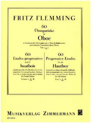 Nyomtatványok 60 Übungsstücke für Oboe in fortschreitender Schwierigkeit 2 Fritz Flemming