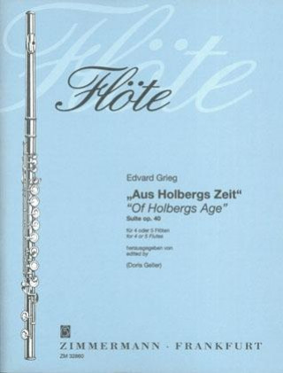 Materiale tipărite "Aus Holbergs Zeit" Suite op. 40 Edvard Grieg