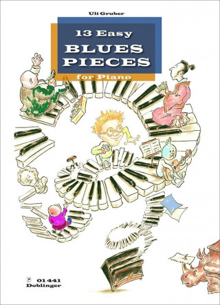 Knjiga 13 Easy Blues Pieces für Klavier Ulrike Gruber