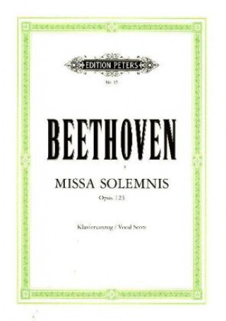 Könyv Missa solemnis D-Dur op. 123 Ludwig van Beethoven