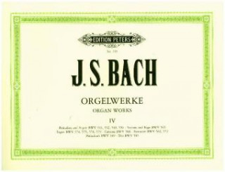 Carte Orgelwerke in 9 Bänden - Band 4 Johann Sebastian Bach
