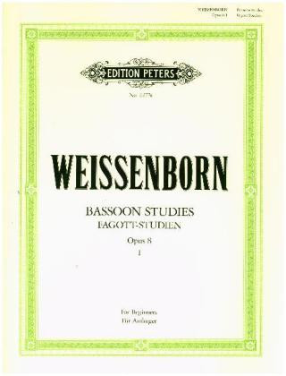 Könyv Fagott-Studien, Heft 1: Für Anfänger op. 8 Julius Weissenborn