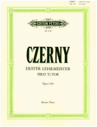 Könyv FIRST TUTOR OP599 Carl Czerny