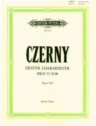 Knjiga FIRST TUTOR OP599 Carl Czerny