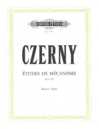 Materiale tipărite Études de Mécanisme op. 849 Carl Czerny