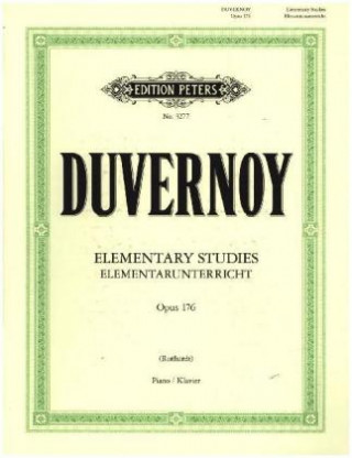 Tiskanica Elementarunterricht für Anfänger op. 176 Jean Baptiste Duvernoy