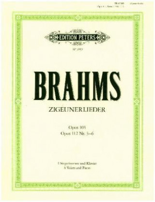Tiskovina Zigeunerlieder op. 103 · op. 112; 3-6 Johannes Brahms