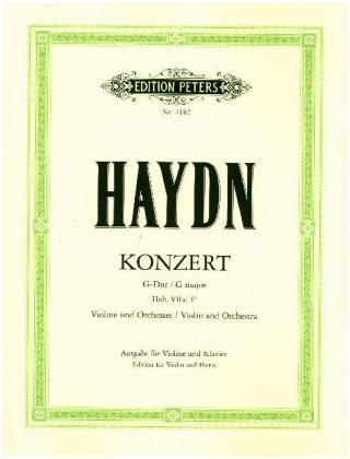 Materiale tipărite Konzert für Violine und Orchester G-Dur Hob. VIIa: 4 Joseph Haydn