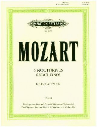 Tiskovina 6 Nocturnos (Kanzonetten) Wolfgang Amadeus Mozart
