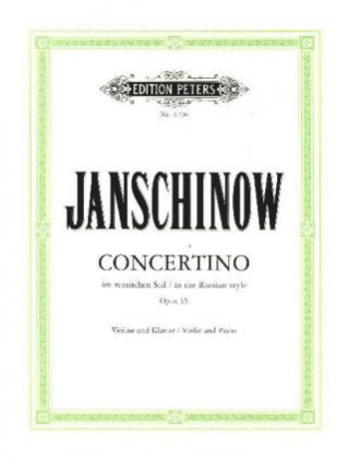 Tiskovina Concertino im russischen Stil op. 35 Alexej Janschinow